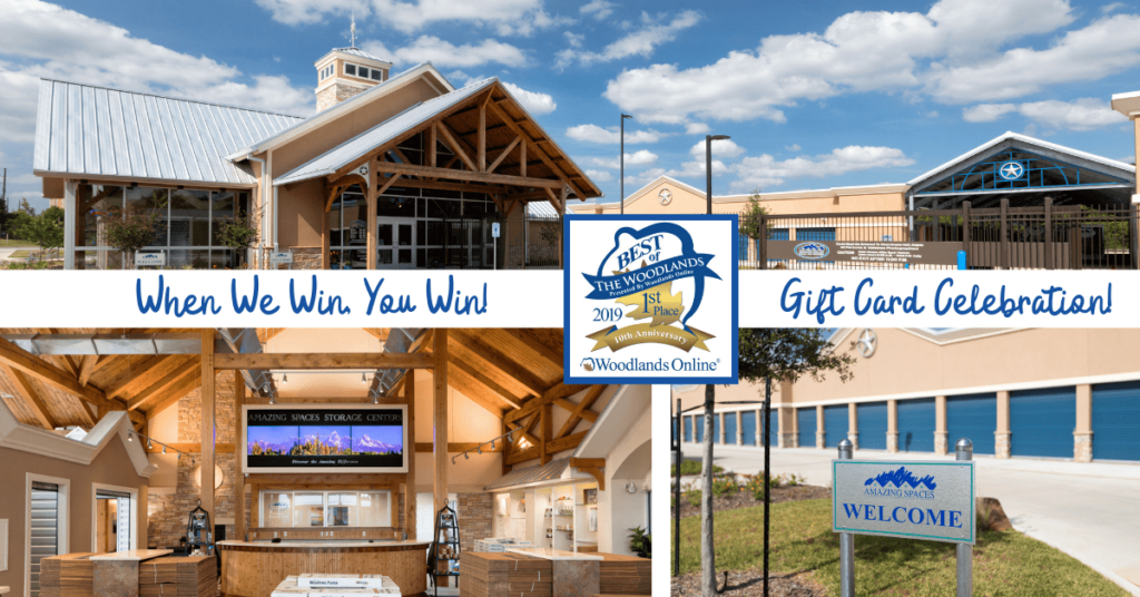 Copy of When we win you win 1 | When We Win, You Win! Amazing Spaces Celebrates 10 Years as Best of The Woodlands | Amazing Spaces Storage Centers
